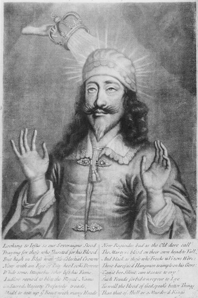 "Corruptibilem pro incorruptibile", ode till Karl I (1600-49), graverad av E. Cooper av William Faithorne